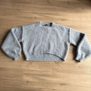 VICI - muted blue cropped sweater - size small EUC